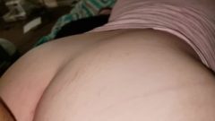 Pregnant RedHead Gets Smashed From Behind Until Hubby Spunks