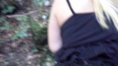 Slut Fucked From Behind In The Woods
