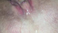 Close Up Of Her New Craigslist Friend’s Creamed Covered Dick