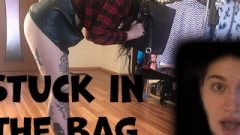 Inked Honey Stuck In A Bag And Raw Doggy Anal Partner