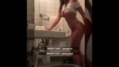 Just About Legal 20 Nasty Young Fuck Doggystyle On Public Exposed On Snapchat